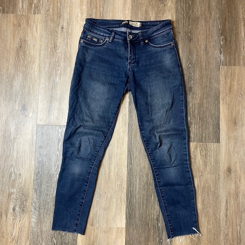 SUPERDRY Alexa Raw Hem Skinny Jeggings Jeans Women's Size 26